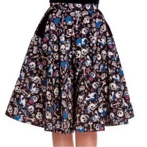 Hell Bunny Vixen Rockabilly Circle Skirt